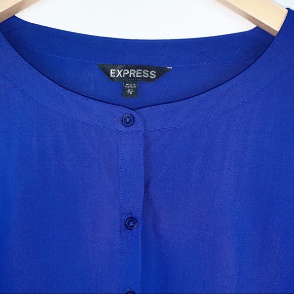 Express Royal blue button-down - Picture 4 of 4